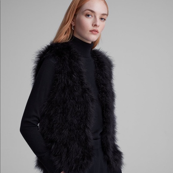 Club Monaco Black Feather Vest XS - Picture 8 of 8